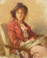 Fernand Toussaint - Elegant woman